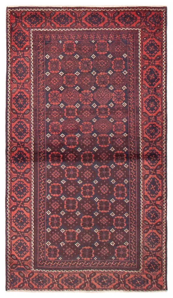 Vintage 3'2" x 6'0" Traditional Hand Knotted Vegetable Dye Wool Area Rug