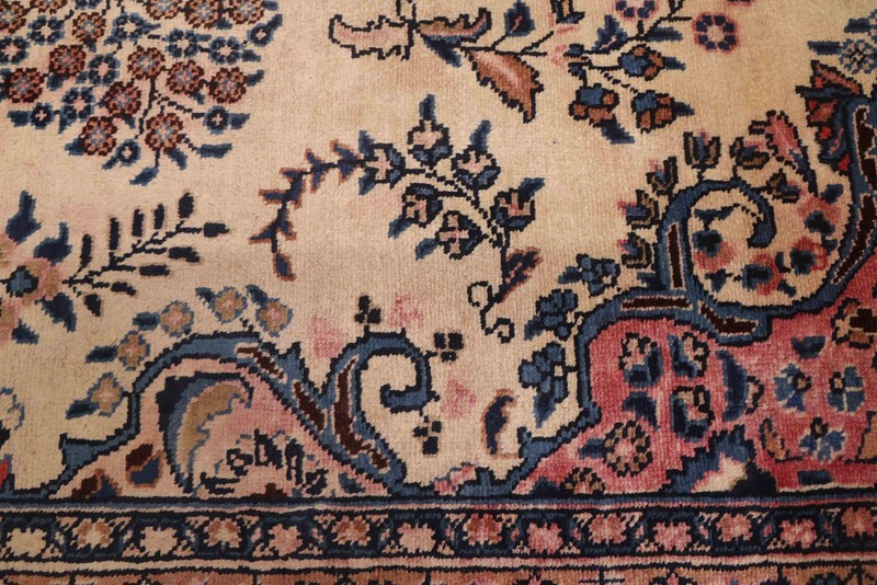 Vintage 9'5" x 12'3" Traditional Hand Knotted Vegetable Dye Wool Area Rug gallery