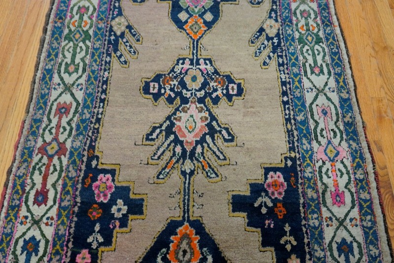 Antique Caucasian Gharah-bagh Runner Hand Knotted Wool Hallway Rug 3'6" x 16' gallery
