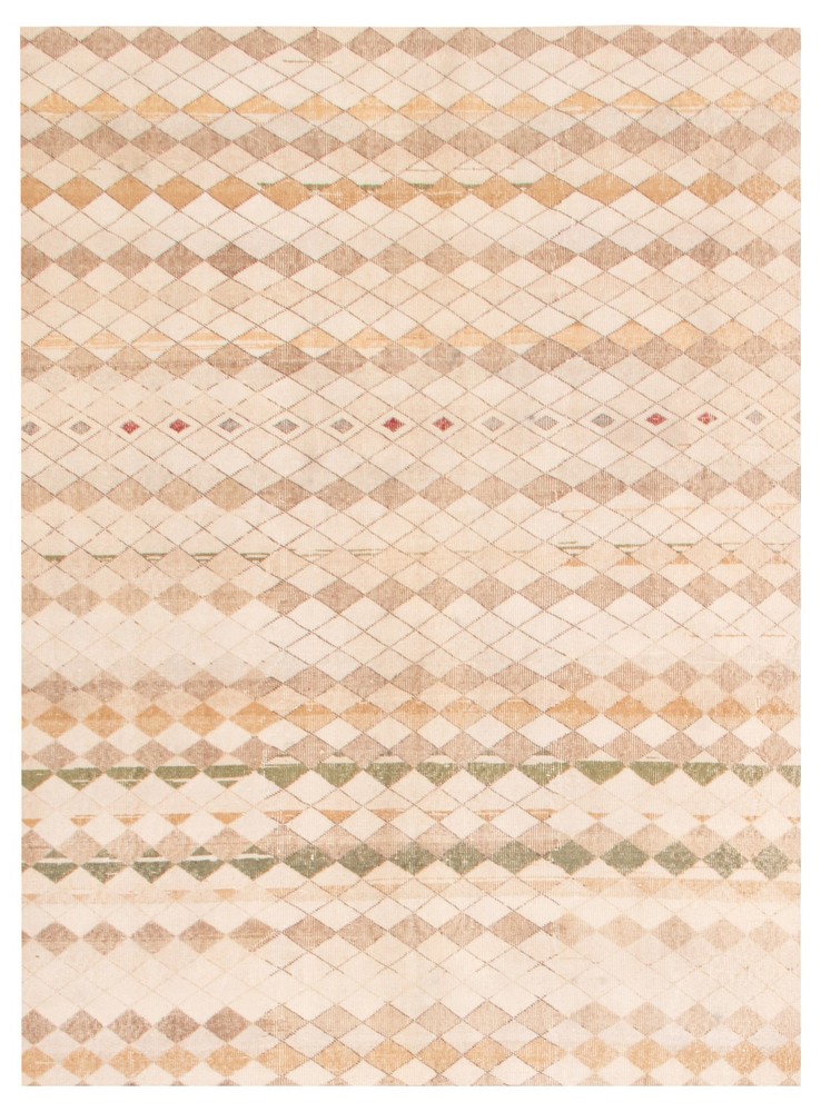 Vintage Hand-Knotted Area Rug 5'9" x 7'8" Traditional Oriental Wool Carpet