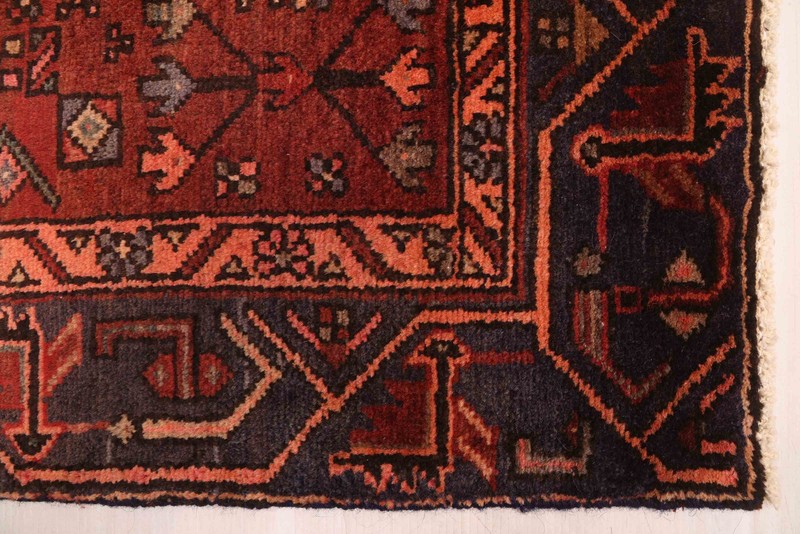 Vintage Traditional Hand-Knotted Area Rug 3'11" x 7'1" Oriental Wool Carpet gallery