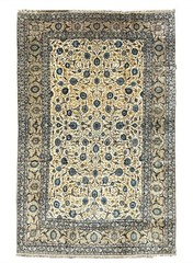 SUPER FINE KESHAN CARPET HAND MADE EASTERN WOOL RUG BY ESFANIAN 14’9″ X 9’8″