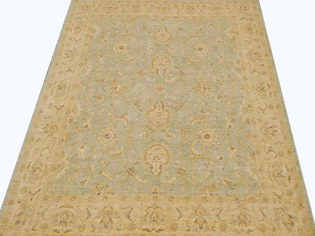 Chobi Hand-Knotted Rug 14 x 16 Light Green gold PIX-15473 gallery