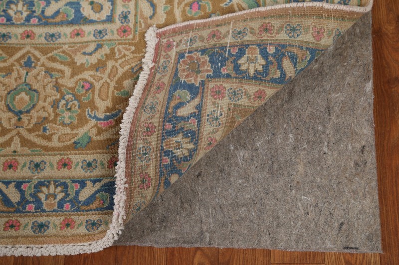 Vintage Peach/ Golden Palm Traditional Hand-made Living Room Area Rug 10x13 gallery