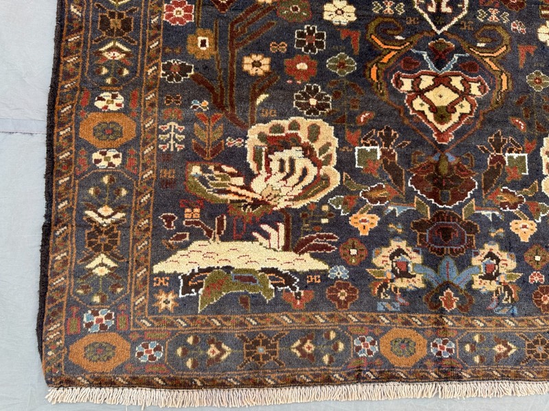 Vintage Afghan Rug 4'1x6'7 Hand-Knotted Wool Rare Tribal Oriental Floor Carpet gallery