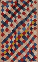 Nomad Vegetable Dye Kilim Pastel Color Wool Hand-woven Rug Reversible Carpet 5×7