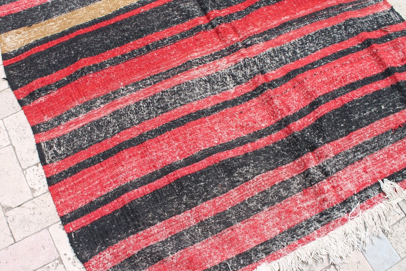 Turkish Kilim Rug 56''x133'' Hand Woven Sivas Kilim 143x340cm Wool Picnic Rug gallery