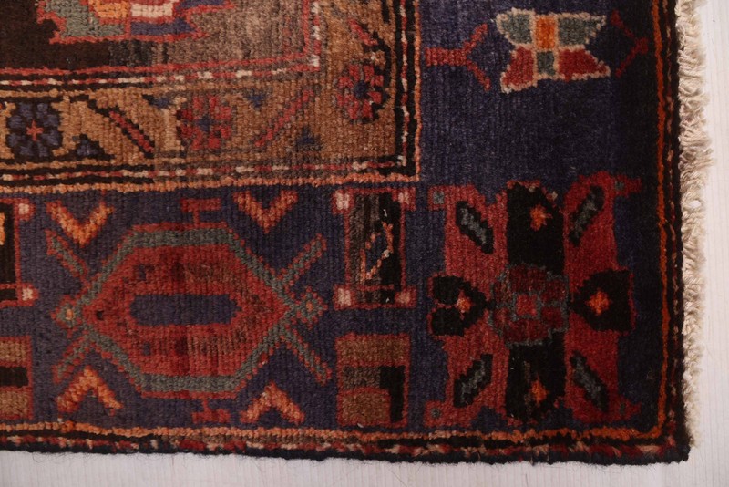 Vintage 3'8" x 6'7" Traditional Hand Knotted Vegetable Dye Wool Area Rug gallery