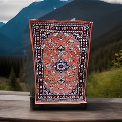 1940 Semi Antique Exquisite Hand Made Area Per$ian Rug 31”x47” 3’x4’ Approx