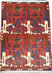 Handmade Afghan amazing War rugs Great Quality Beauiful design Size 1.5Mater