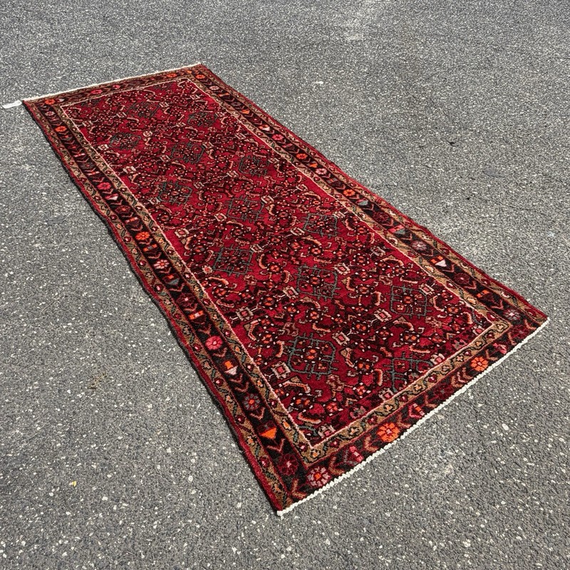Vintage Hand-Knotted Persian Tribal Runner Rug Approx. 4’ x 9’ gallery