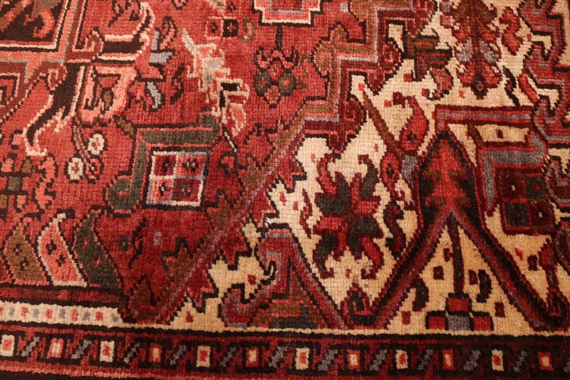 Vintage 9'6" x 12'7" Traditional Hand Knotted Vegetable Dye Wool Area Rug gallery