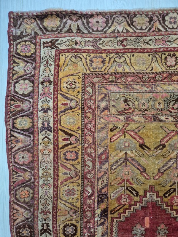 Vintage Tribal Anatolian Turkish Rug 44" x 79" - Rare West Anatolian Antique Rug gallery