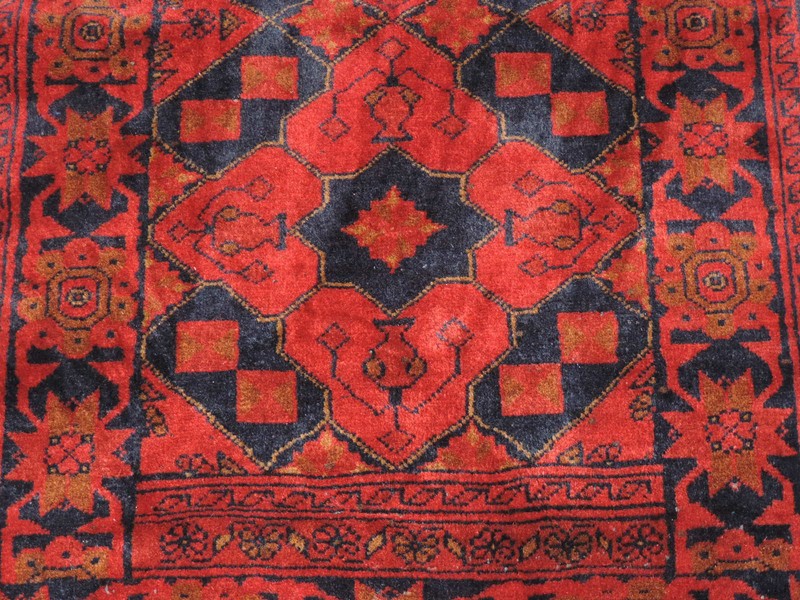 4x3ft. Handmade Khal Muhammidity Wool Rug gallery