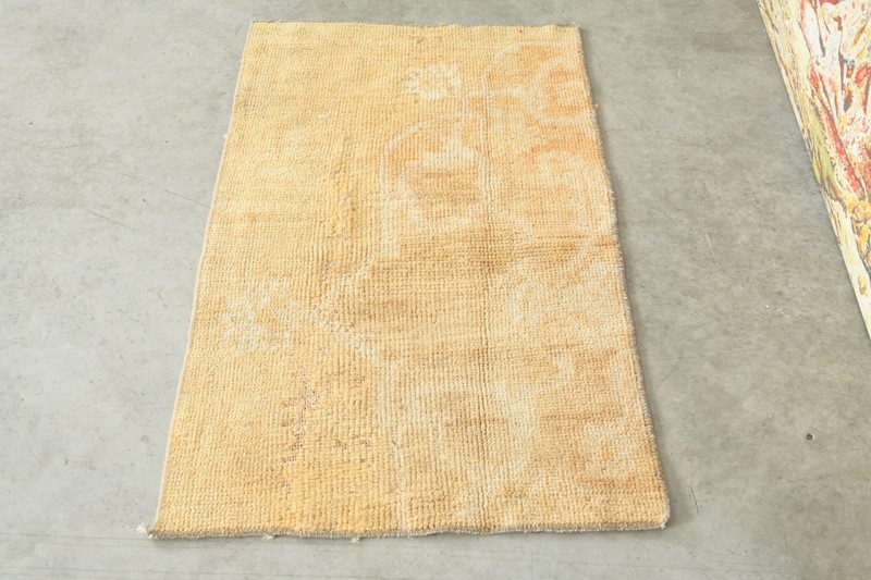 2x3 Turkish Door Mat Rug Hand-Knotted Mini Carpet Vintage Small Rug Boho,596 gallery