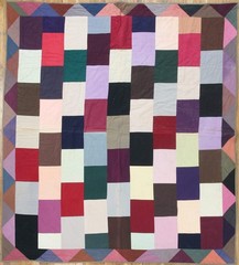 6X6 Antique American Quilts Wool Area Rug 1920