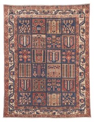Vintage 4’10” x 6’3″ Traditional Hand Knotted Vegetable Dye Wool Area Rug