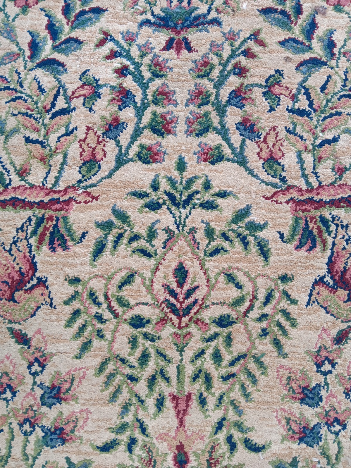 Antique & Traditional Pakistani's Floral Birds Rug/Hand - Knotted gallery