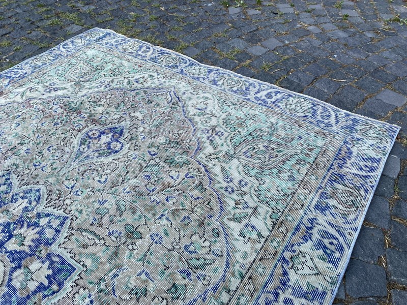 Turkish rug, Vintage rug, Large rug, Wool rug, Handmade rug, Carpet 5,9 x 9,0 ft gallery