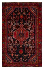 Vintage 3’8″ x 6’0″ Traditional Hand Knotted Vegetable Dye Wool Area Rug