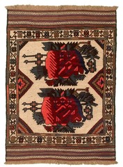 Traditional Vintage Hand-Knotted Area Rug 4’2″ x 5’10” Oriental Wool Carpet