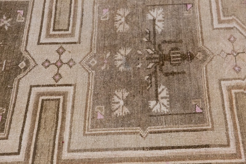 195x400 cm Kurdish Kars Runner Rug – Large Vintage Rug – 6'4" × 13'1" gallery