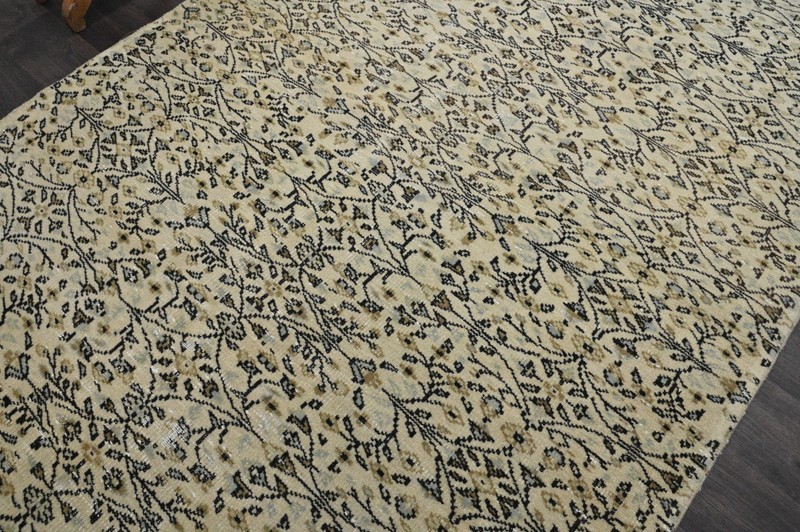 Oushak Turkish Vintage Rug 5x8 Kilim Rug Anatolian Handmade Boho Decor BEIGE gallery