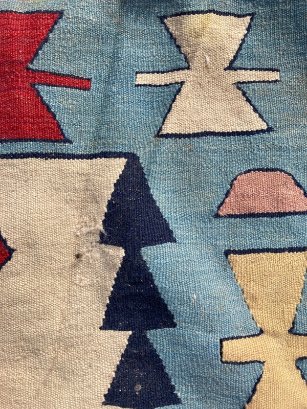 Vintage Traditional Handmade Beautiful Turkish Kilim Floor Rug Carpet 170x113 cm gallery