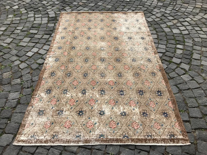Handmade Rug Turkish Area Rug Vintage Rug Oushak Rug Antique Rug Bohemian Rug gallery