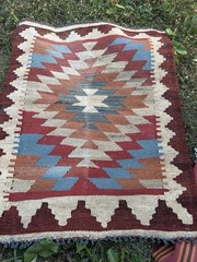 Turkish Kilim Rug 31X41 ” Handwoven Oushak Wool Oriental Rug