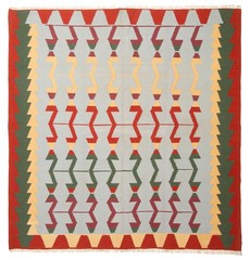 Vintage 6’7″ x 6’9″ Traditional Wool Hand Woven Oriental Area Rug