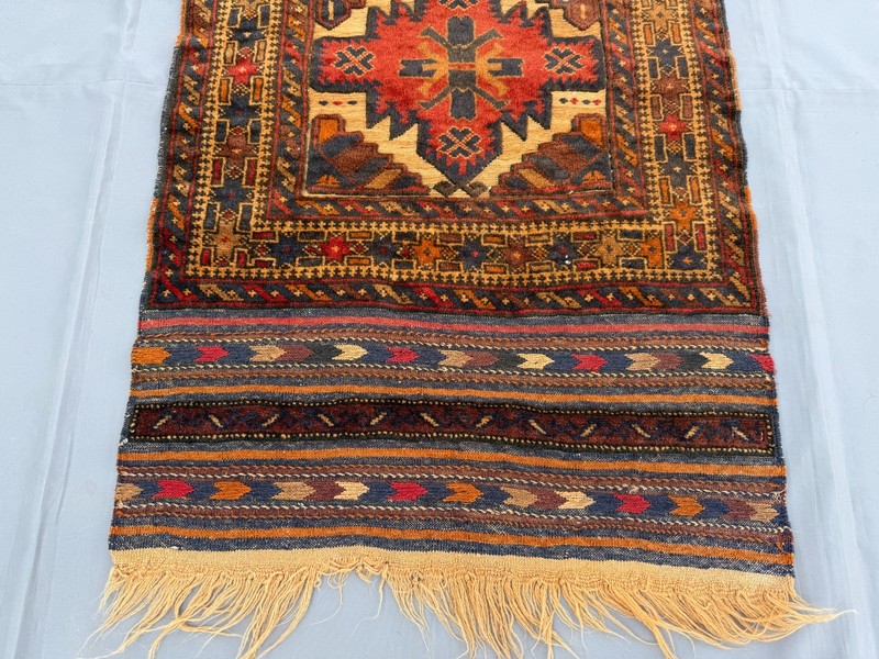 Antique Afghan Baluchi Runner Rug 3x11 Hand Knotted Persian Style Hallway Carpet gallery