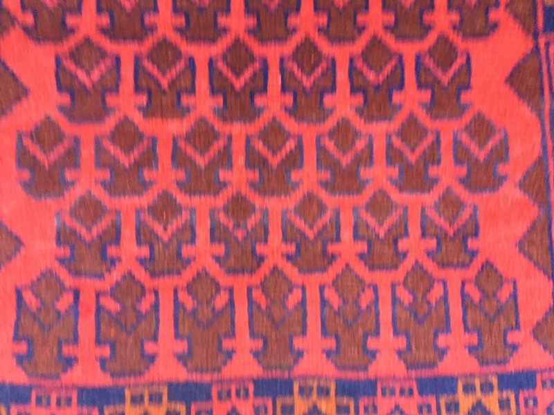 Vintage Afghan Taimani Rug Hand Knotted Bokhara Wool Area Rug 3x5 ft Free Ship gallery