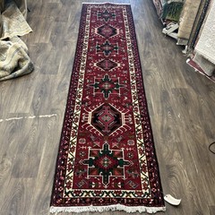 HANDMADE HERIZE RUNNER 100% WOOL per/ira Geometric Runner Rug 2’8 x 10’8”
