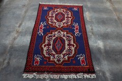 Afghan Handmade Taimani Tribal Carpet 5’2 x 3’1 ft
