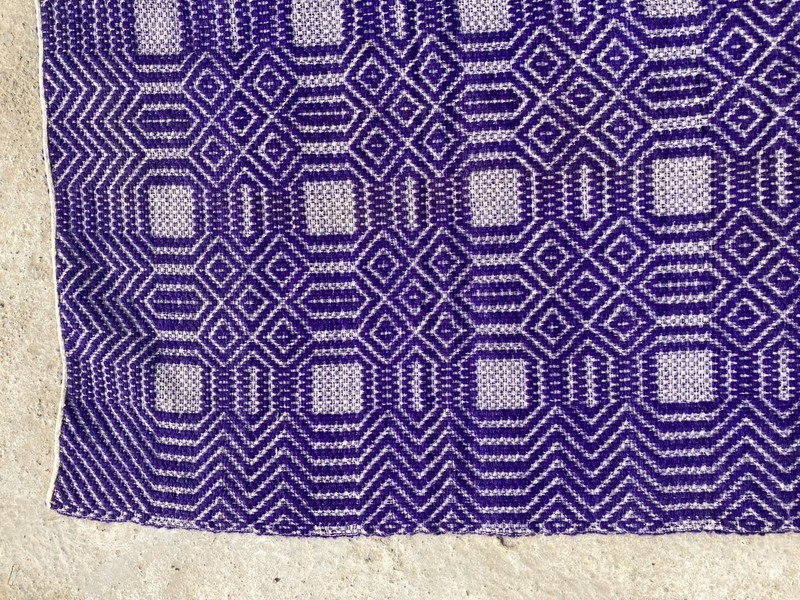 Vintage Handmade Geometric Traditional Wool Area Rug 210x164 cm gallery
