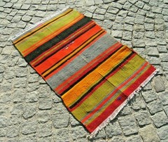 Nomads Kilim Rug Hand Woven Kilim 30” X 44” Vintage Anatolian Kilim Rug