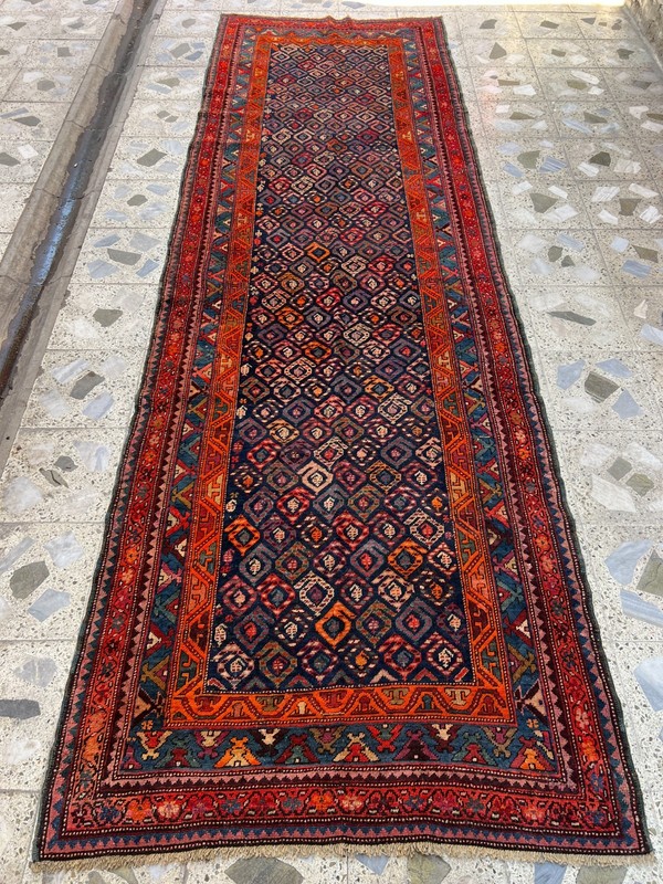100 X 360 COLLECTORS ITEM Antique Stunning Maresali Boteh Azerbaijan Hallway Rug gallery