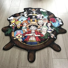 One Piece Rudder Design Anime Room Decor Carpets. Kitchen Bathroom Non-slip Mat