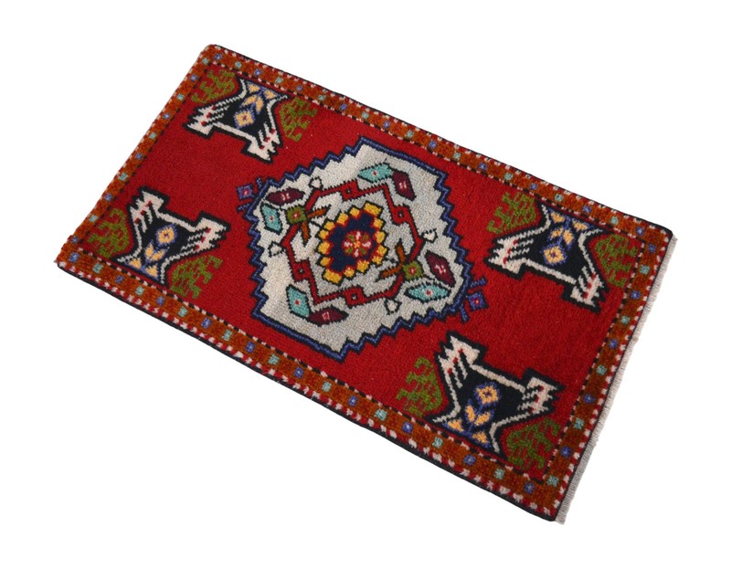 Hand Knotted Turkish Rug Small Rug, Door mat, Kitchen Rug Entry Decor 2x3 ft apr gallery