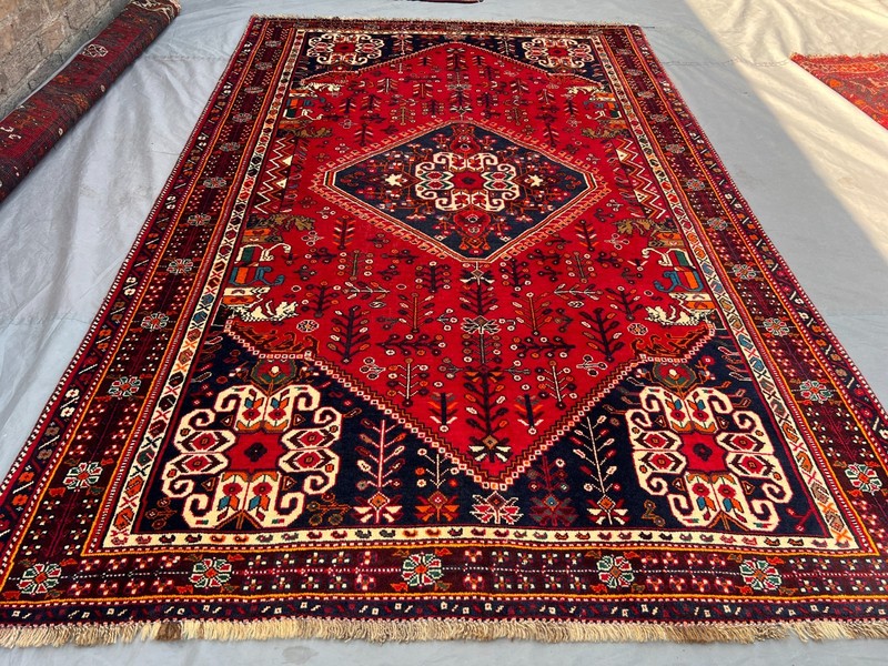 5'4 x 8'4 ft Vintage Afghan Tribal Baluchi Style Hand knotted Wool Red Area Rug gallery