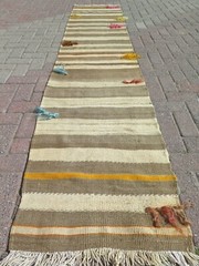 Rug Runner, Stairs Rug, Hallway Rug, Wool Kilim Runner, Carpet Runner 23″x121″