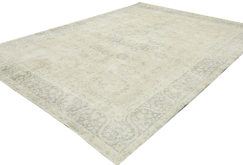 Antique Distressed Oriental Rug Vintage Handmade Floral Wool Carpet 7'7X10'4 ft gallery
