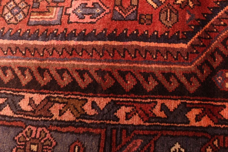 Vintage Hand-Knotted Area Rug 4'10" x 8'1" Traditional Oriental Wool Carpet gallery