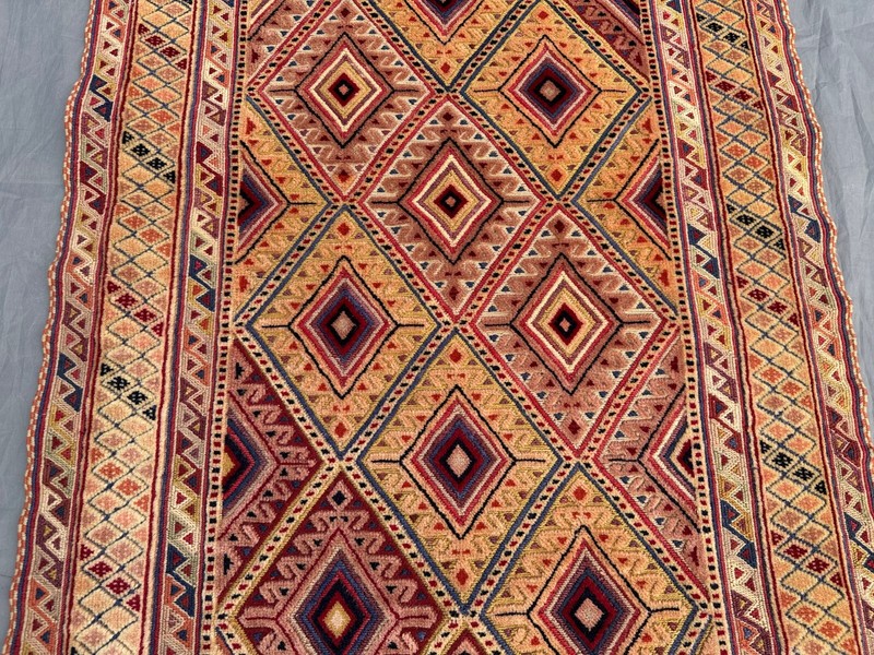 Afghan Fine Mushvani Kilim Rug Runner 2'4 x 6'4 Nomadic Hallway Wool Runner Rug gallery
