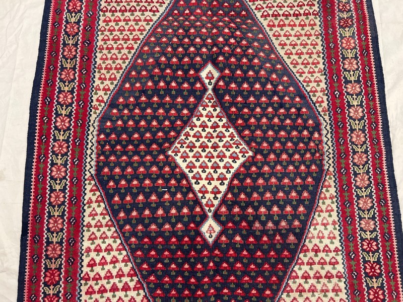 5 X 3'5ft Stunning Vintage Super Fine Quality Senneh Knots Floral Oriental Kilim gallery