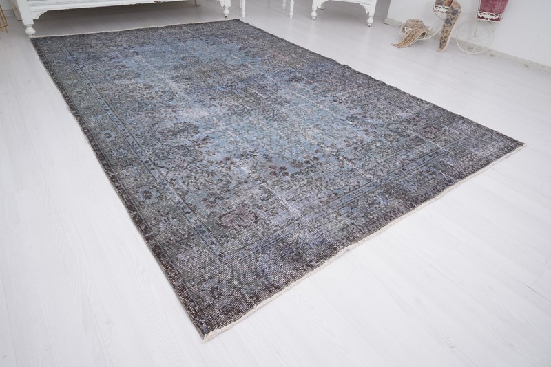 Large Vintage Turkish Oushak Rug 6x10 Neutral Handmade Anatolian Wool Carpet 169 gallery