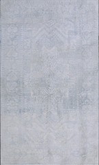 4X7 Antique Indian Agra Blue Cotton Area Rug 1925