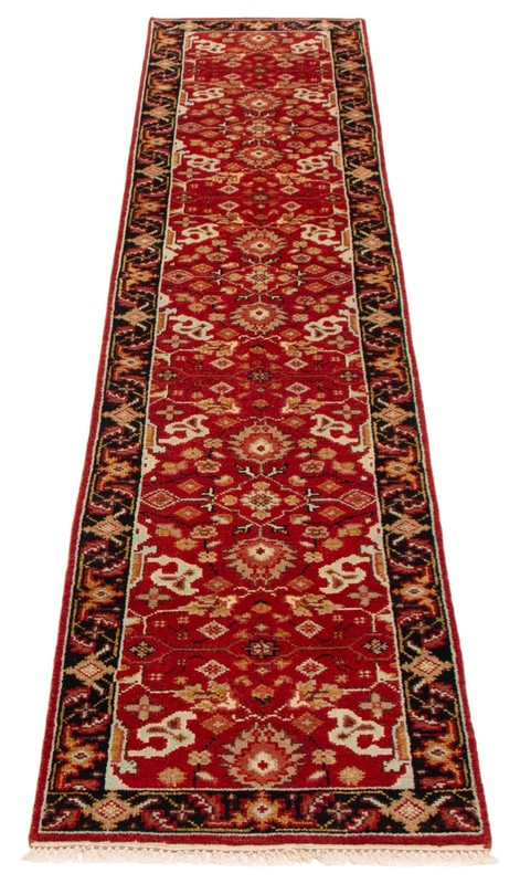 Vintage Hand-knotted Runner Rug 2'6" x 11'11" Traditional Oriental Wool Carpet gallery