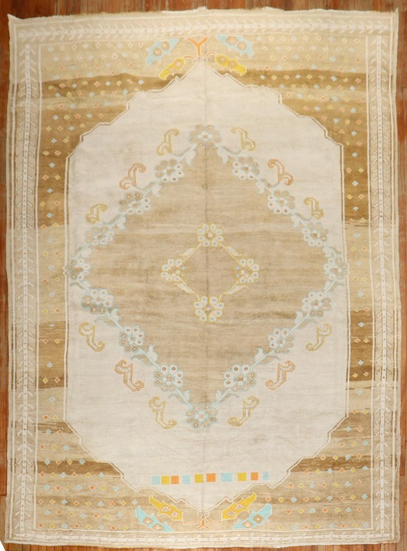 Vintage Awesome All Wool Kurdish Kars Rug Size 9'4''X13'8'' gallery